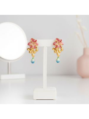 Floral Enamel Earrings