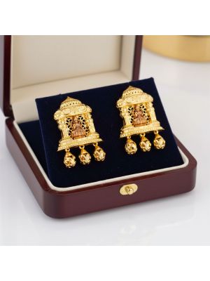 Lakshmi Temple Jhumka Earrings
