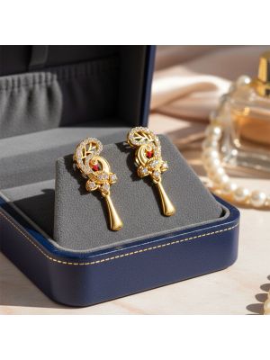 Modern Peacock Gold Drops