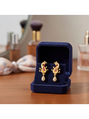 Modern Peacock Gold Drops