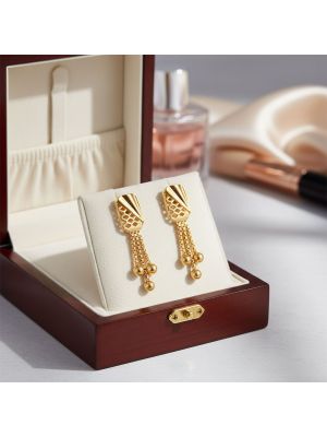 Modern Gold Fan Earrings