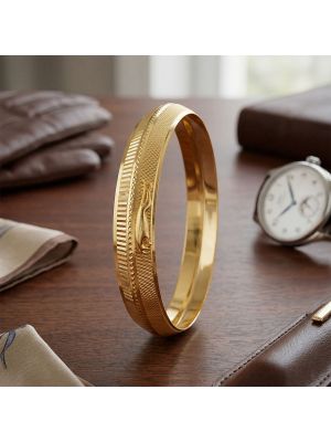 Men's Jaguar Logo Gold Kada