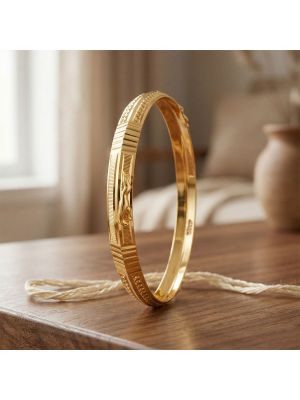 Men's Jaguar Logo Gold Kada