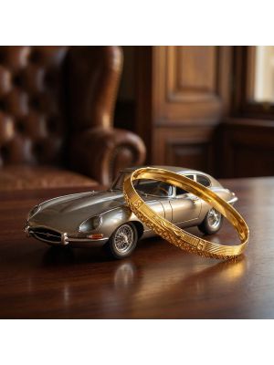 Men's Jaguar Logo Gold Kada