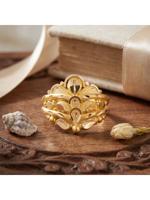Premium Fancy Gold Ladies Ring