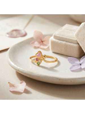 Elegance Stones Gold Casting Ring