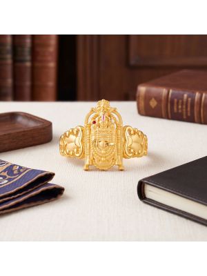Sacred Venkateswara Casting Gold Ring