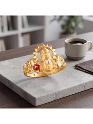 Graceful Perumal Casting Gold Ring
