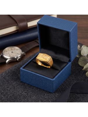 Modern Screw Head Casting Gold Ring