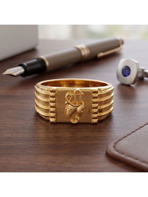 Imperial Vinayagar Casting Gold Ring