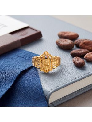 Heritage Balaji Perumal Casting Gold Ring