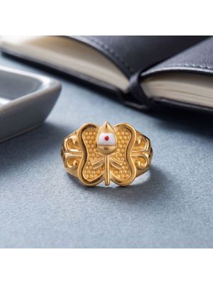 Tamil Murugan Vel Casting Gold Ring