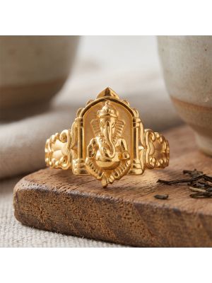 Heritage Ganesha Arch Casting Gold Ring