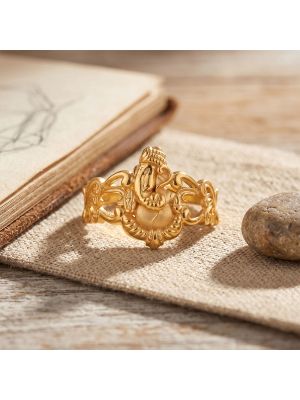 Anugraha Ganesha Casting Gold Ring
