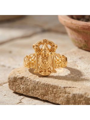 Divine Balaji Temple Casting Gold Ring