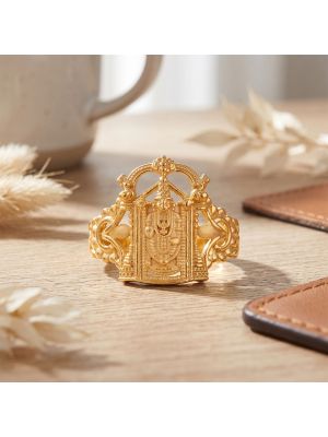 Lord Balaji Temple Casting Gold Ring