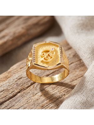 Divine Murugan Vel Tamil Om Gold Ring