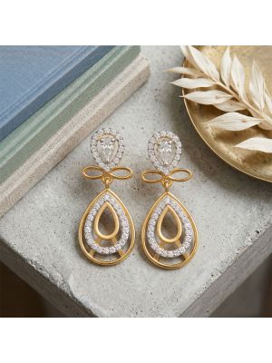 Charming Teardrop Gold Casting Drops
