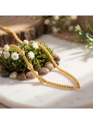 Classic Hollow Balls Rope Gold Chain