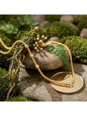 Traditional Hollow Balls Rope Gold Chain