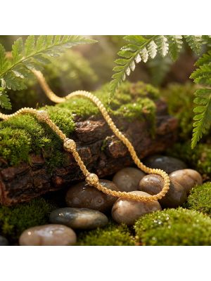 Traditional Hollow Balls Rope Gold Chain