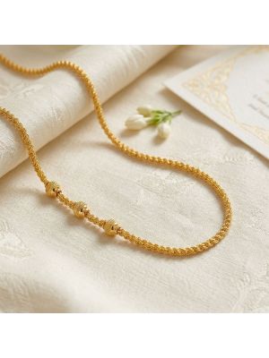 Traditional Hollow Balls Rope Gold Chain