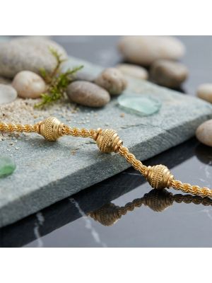 Traditional Hollow Balls Rope Gold Chain