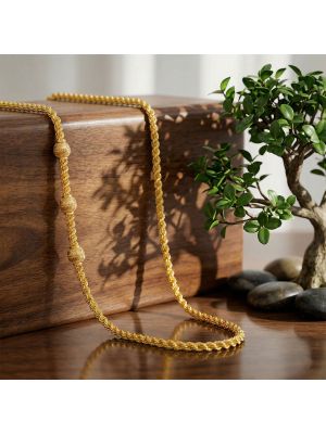 Traditional Hollow Balls Rope Gold Chain