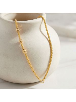 Traditional Hollow Balls Rope Gold Chain