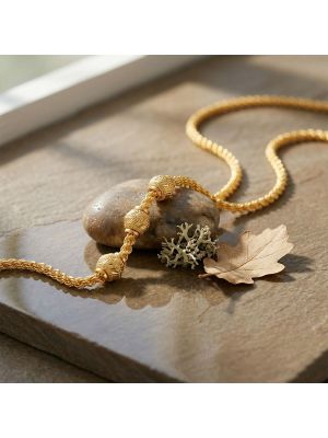 Traditional Hollow Balls Rope Gold Chain