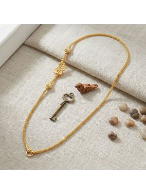 Floral Mayil Mugappu Balls Combini Chain