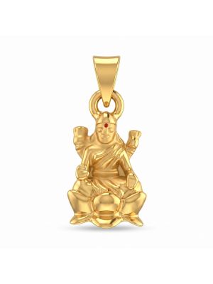 Gold Goddess Lakshmi Pendant for women