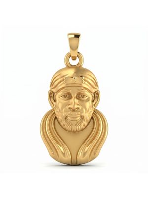 Shirdi Sai Baba Gold Pendant for Unisex