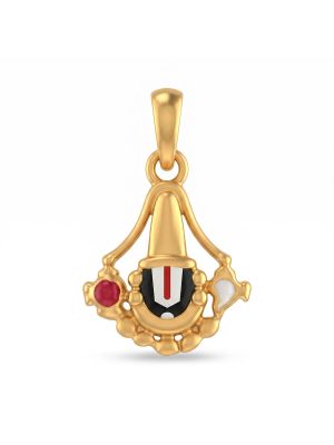 22k Gold Lord  Balaji Pendant For Unisex
