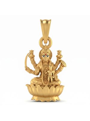 Gold Antique Goddess Temple Pendant