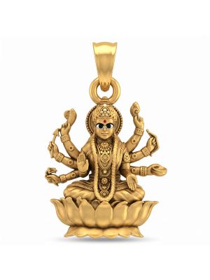 Goddess durga Locket with Antique Finish