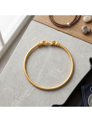 Men's Elephant Casting Gold Gadi