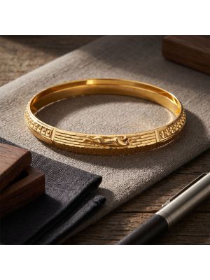 Jaguar Laser Textured Gold Gadi