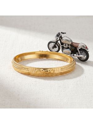 Lasered Men's Gold Gadi