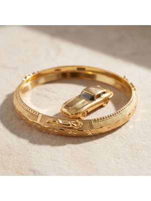 Lasered Jaguar Men's Gold Gadi