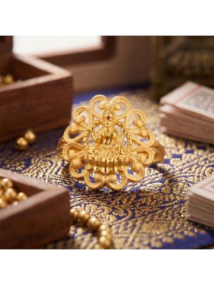 Goddess Lakshmi filigree Casting Ladies Ring