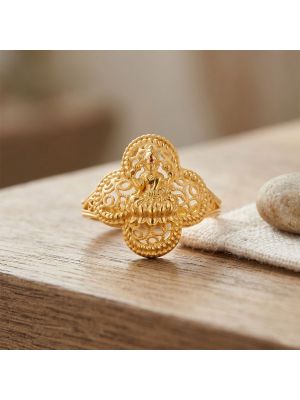 Deity Lakshmi Casting Ladies Gold Ring