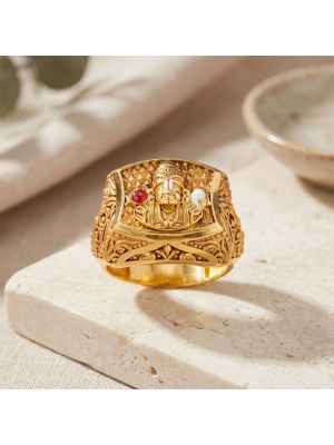 Lord Balaji Signet Casting Gents Gold Ring
