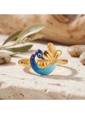 Royal Peacock Casting Gold Ring
