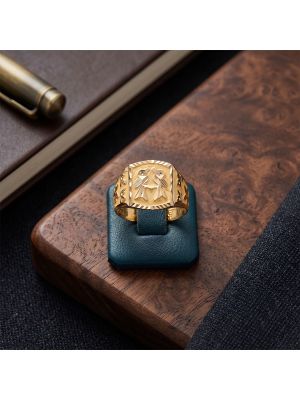 Twin Birds Harmony Gold Ring