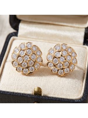 Sacred Stones Dewdrop Gold Stud Earrings