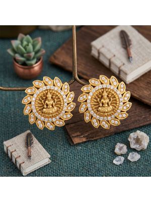Lakshmi Radiance Stone Gold Studs
