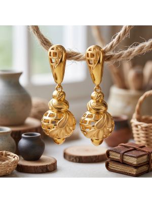 Modern Lattice Globe Casting Gold Drops