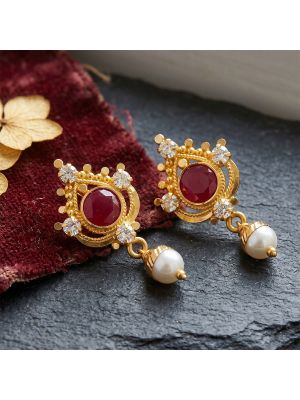Heritage Shield Gemstone Gold Drops