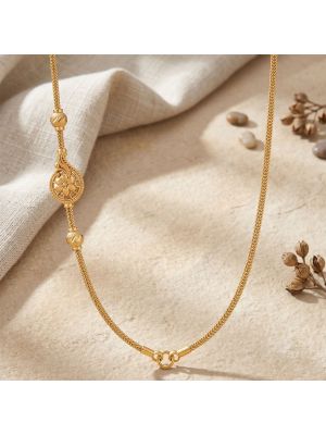 Heritage Bloom Mugappu Gold Chain